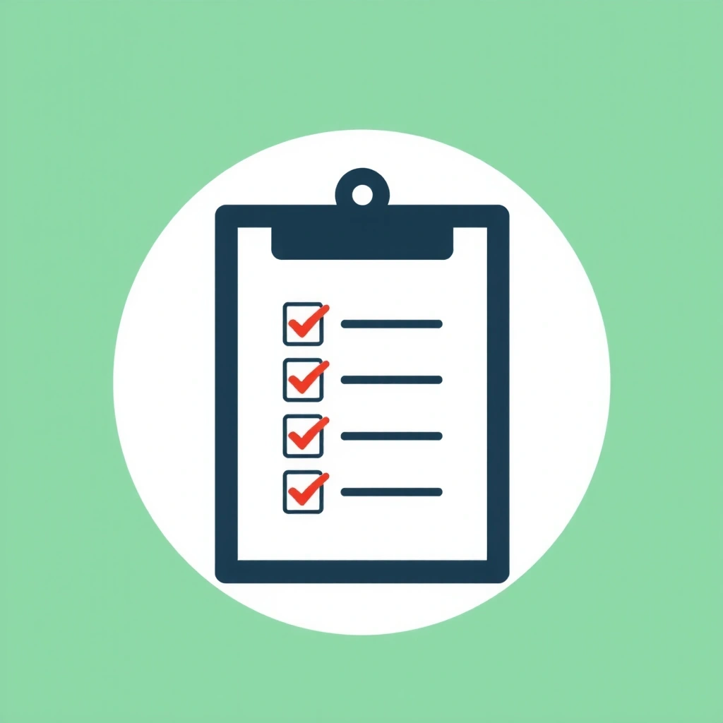 Checklist icon representing customized cleaning plans