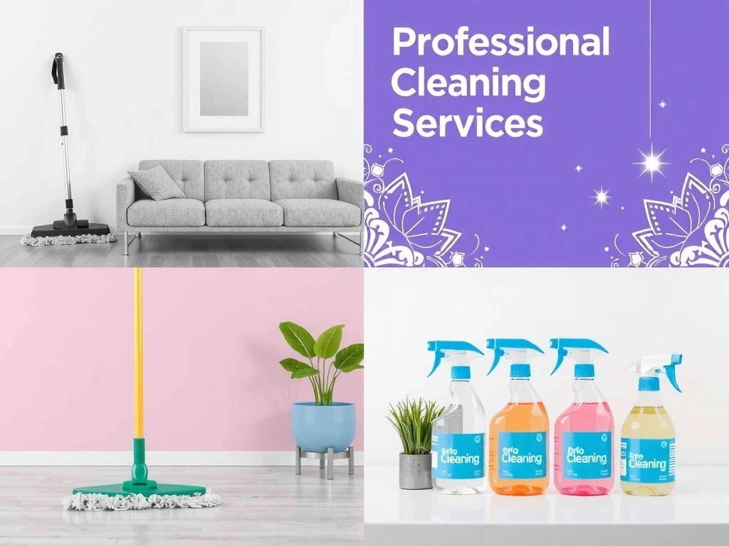 Overview of various cleaning services and tools